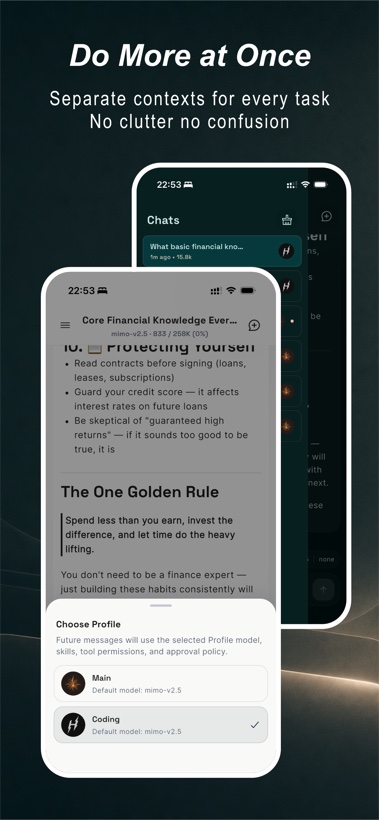 Use voice input and get a Hermes response